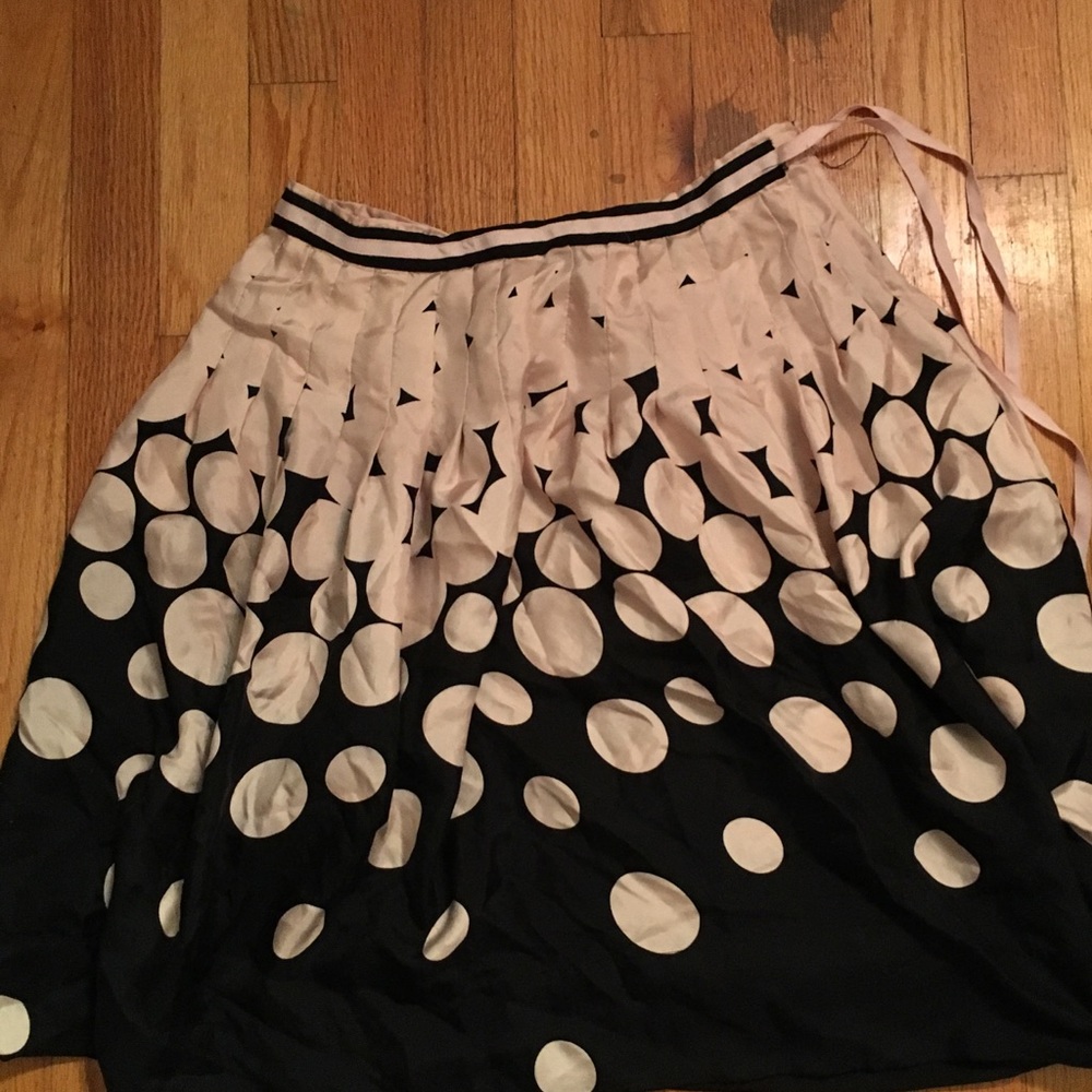 Pink and black circle skirt